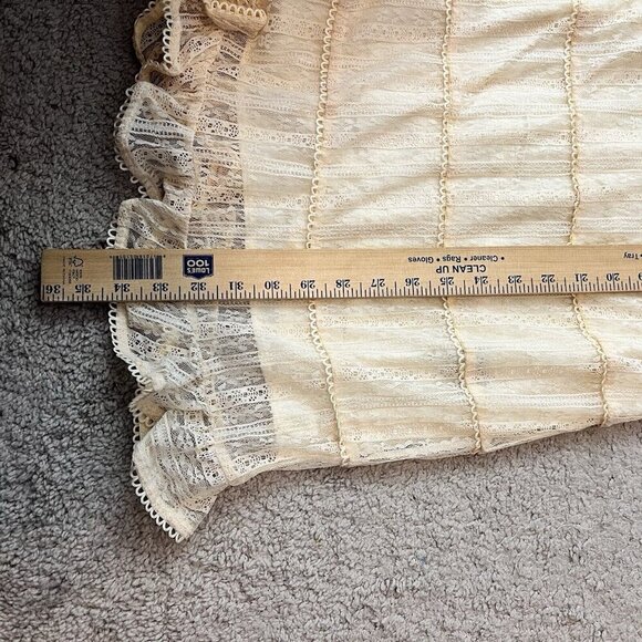 House of Harlow 1960 x Revolve Henrik Ivory Lace Puff Sleeve Mini Dress M NWT - Picture 14 of 14